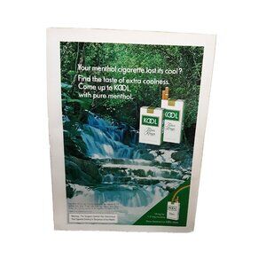 1973 Kool Cigarettes Extra Coolness Original Print Ad Vintage 70s